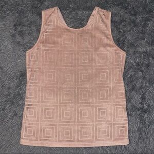 Evolution By Cyrus NWOT Rare Suede Eyelet Top